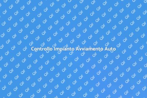 Manutenzione Impianto Avviamento Auto