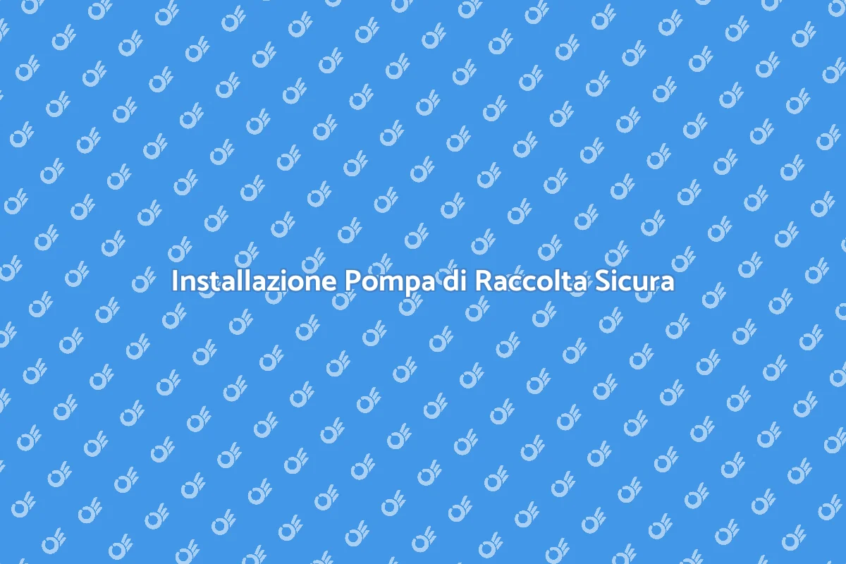 Manodopera per Pompa di Raccolta