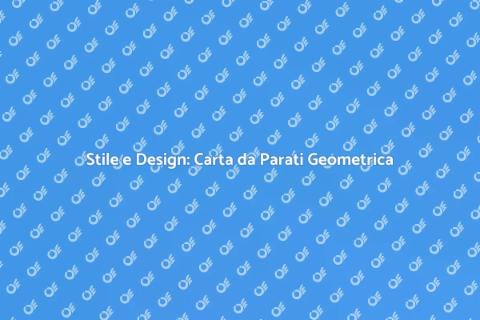 Carta da Parati Moderna Geometrica