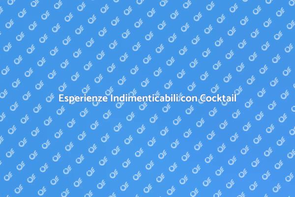 Cocktail di Lusso per Eventi Memorabili