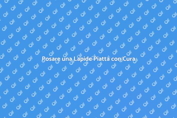 Lapidi Piatte: Un Tributo Dignitoso