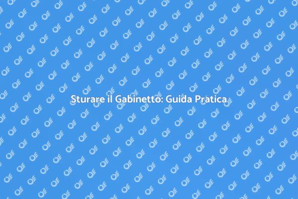 Come Sturare il Gabinetto Facile e Veloce