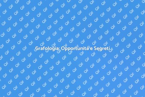 Formazione Grafologica: Scopri di più