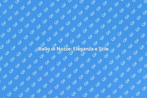 Corso di Ballo per Matrimoni Eleganti