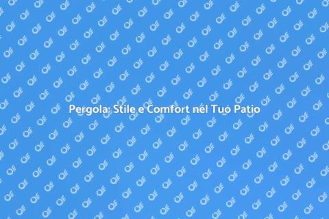 Copertura a Pergola per il Patio