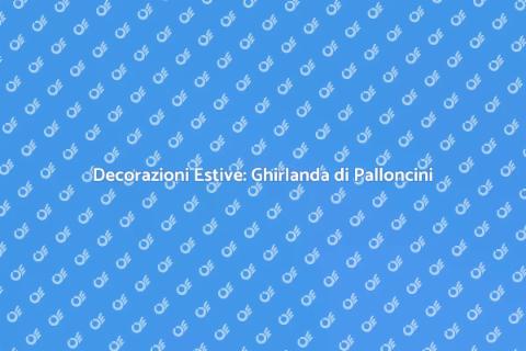 Ghirlanda di Palloncini per Eventi