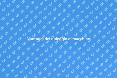 Noleggiare una macchina per sollevare
