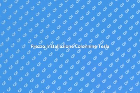 Costo Installazione Colonnina Ricarica