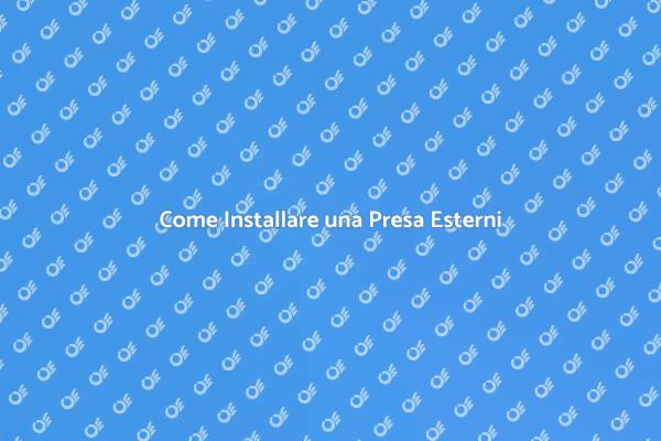 Installazione Presa Elettrica Esterni