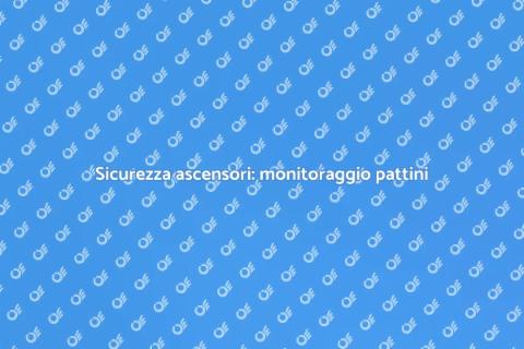 Monitoraggio pattini ascensore essenziale