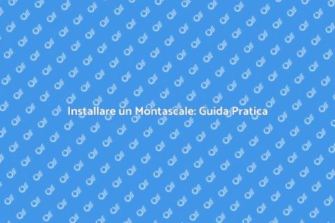 Montascale a Casa: Libertà e Comfort