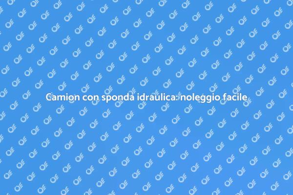 La soluzione per trasporti pesanti
