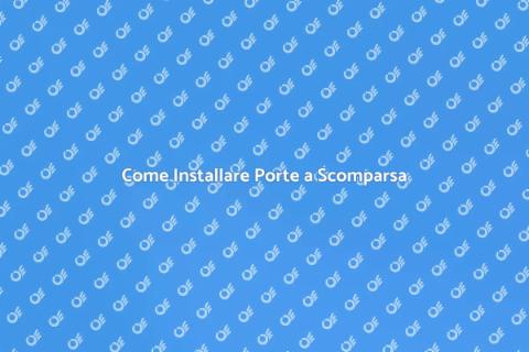 Porte a Scomparsa per Interni Moderni