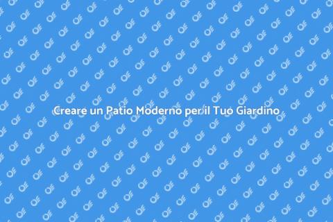 Installazione Patio in Stile Moderno