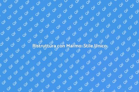 Marmo al Metro: Eleganza per Casa