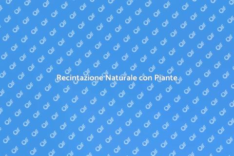 Recintazione con Piante per Giardini