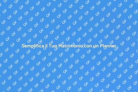 Consulenza Wedding Planner per Matrimoni