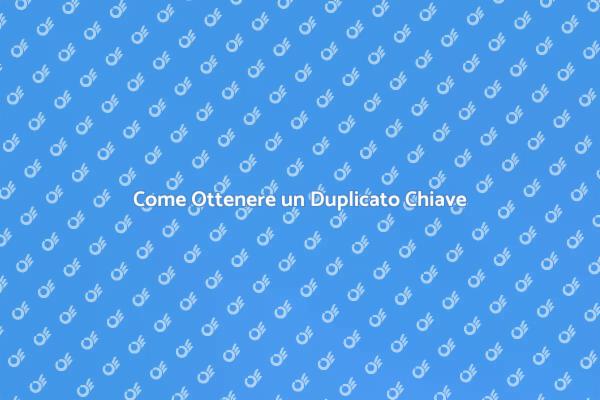 Servizio Duplicato Chiave con Codice