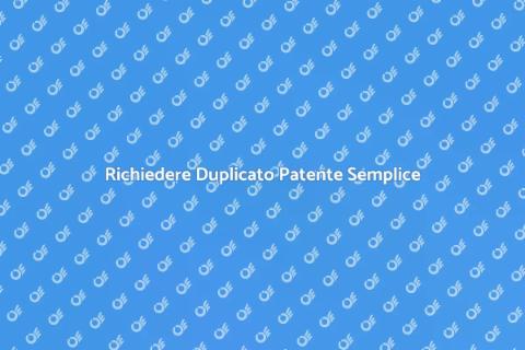 Duplicato Patente di Guida Facile