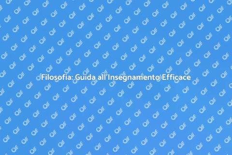 Insegnare Filosofia: Un Viaggio di Idee