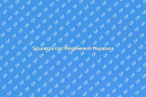 Ringhiere in Muratura per Sicurezza