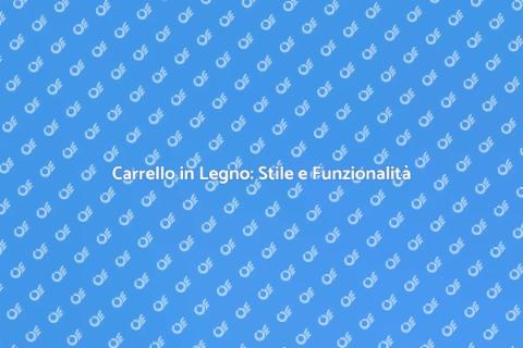 Carrello Portaoggetti in Legno