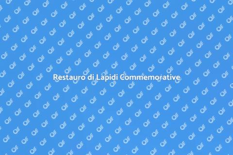 Ristrutturazione Lapide Commemorativa