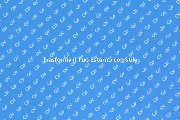 Decora il Tuo Spazio Esterno con Stile