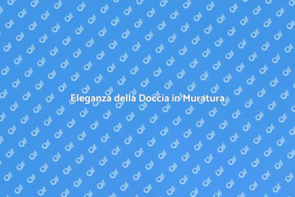 Ristrutturazione: Doccia in Muratura