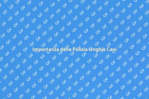 Pulizia Unghie Cani: Servizio Essenziale