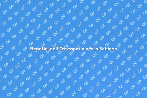 Osteopatia: Sollievo per la Colonna