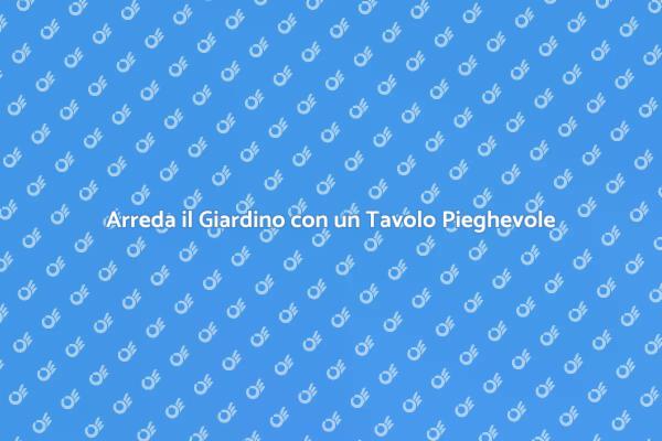 Tavolo Pieghevole: Stile e Funzionalità