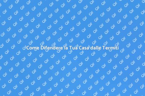 Trattamento Efficace contro le Termiti