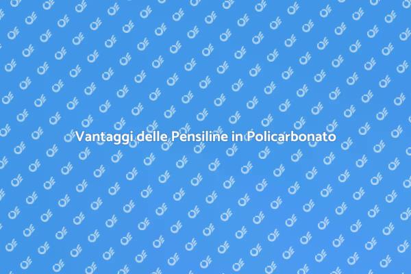 Innovazione con Pensiline in Policarbonato