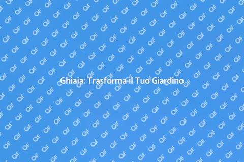 Stendere Ghiaia per Spazi Esterni