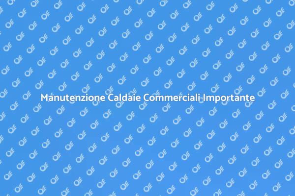 Perché Riparare le Caldaie Commerciali?