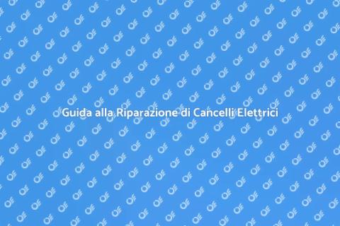 Riparare Cancello Elettrico Guida