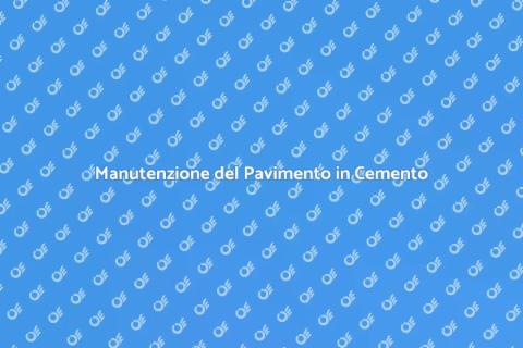 Proteggere un Pavimento in Cemento