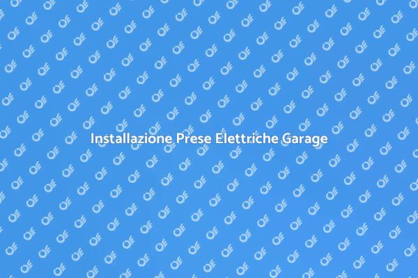 Prese Elettriche per Garage Pratico
