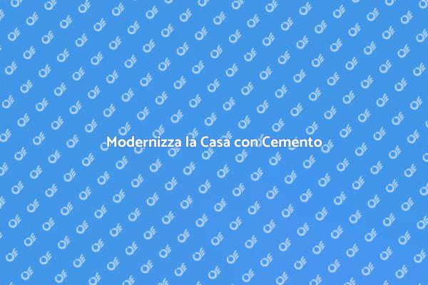 Trasforma il Tuo Spazio con Cemento