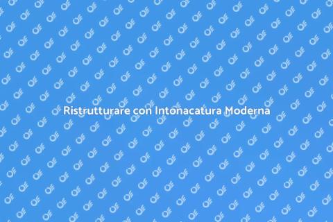 Intonacatura Stile Contemporaneo