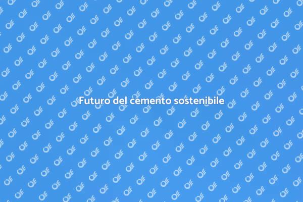 Sostenibilità nel cemento per costruzioni