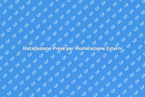 Prese a Muro per Illuminazione Esterna