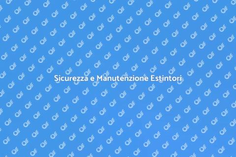 Manutenzione Estintori Aerosol Portatili