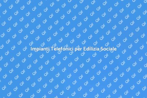 Progettare Impianti Telefonici Edilizia