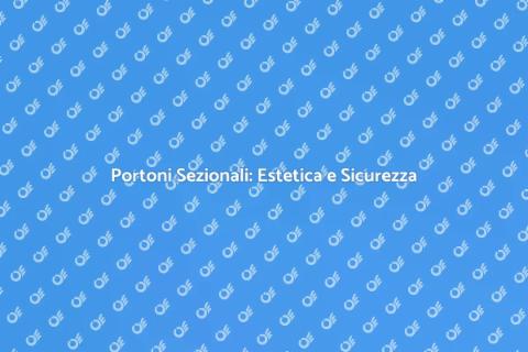 Portone Sezionale Colorato per Garage