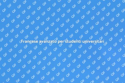 Corso di francese per studenti avanzati