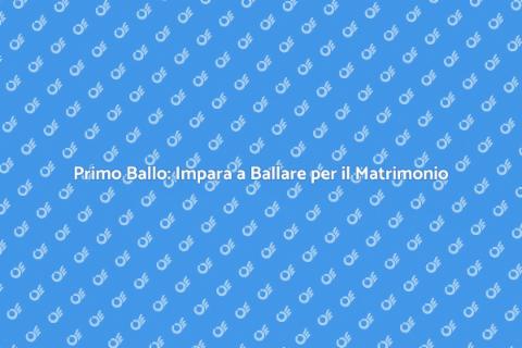 Impara a Ballare per il Matrimonio