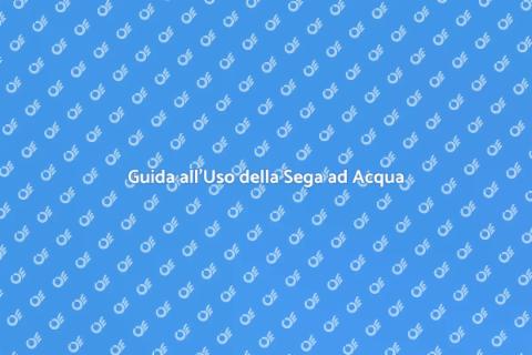 Uso Sega ad Acqua per Piastrelle