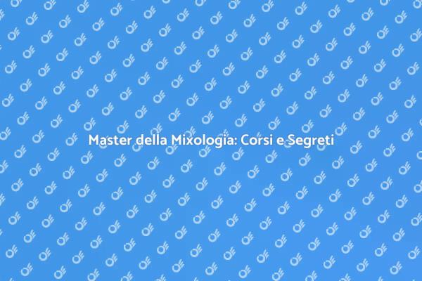 Diventa un Maestro di Cocktail!